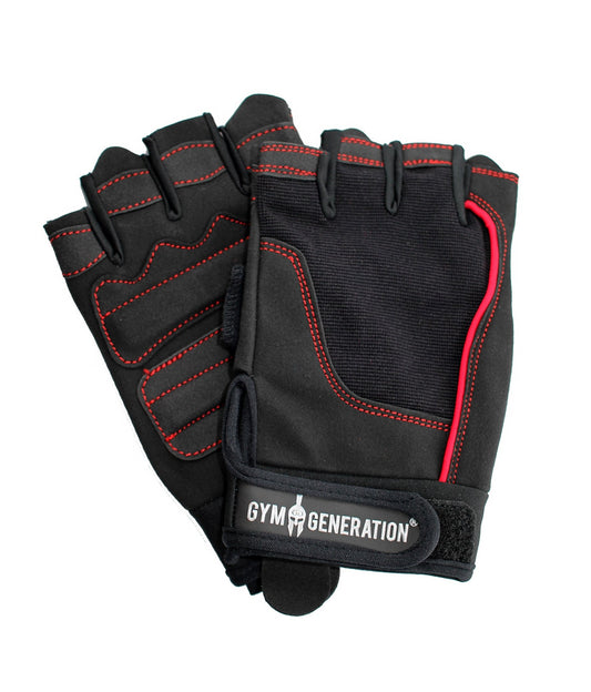 Fitness Handschuhe mit Handpolster - Schwarz