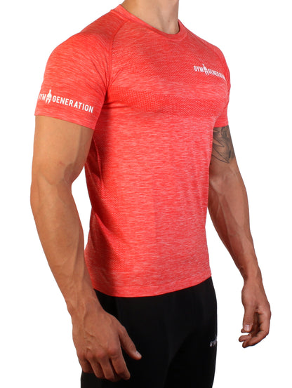 Seamless Fitness Shirt - Flame Red