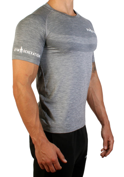Seamless Fitness Shirt - Frost Gray