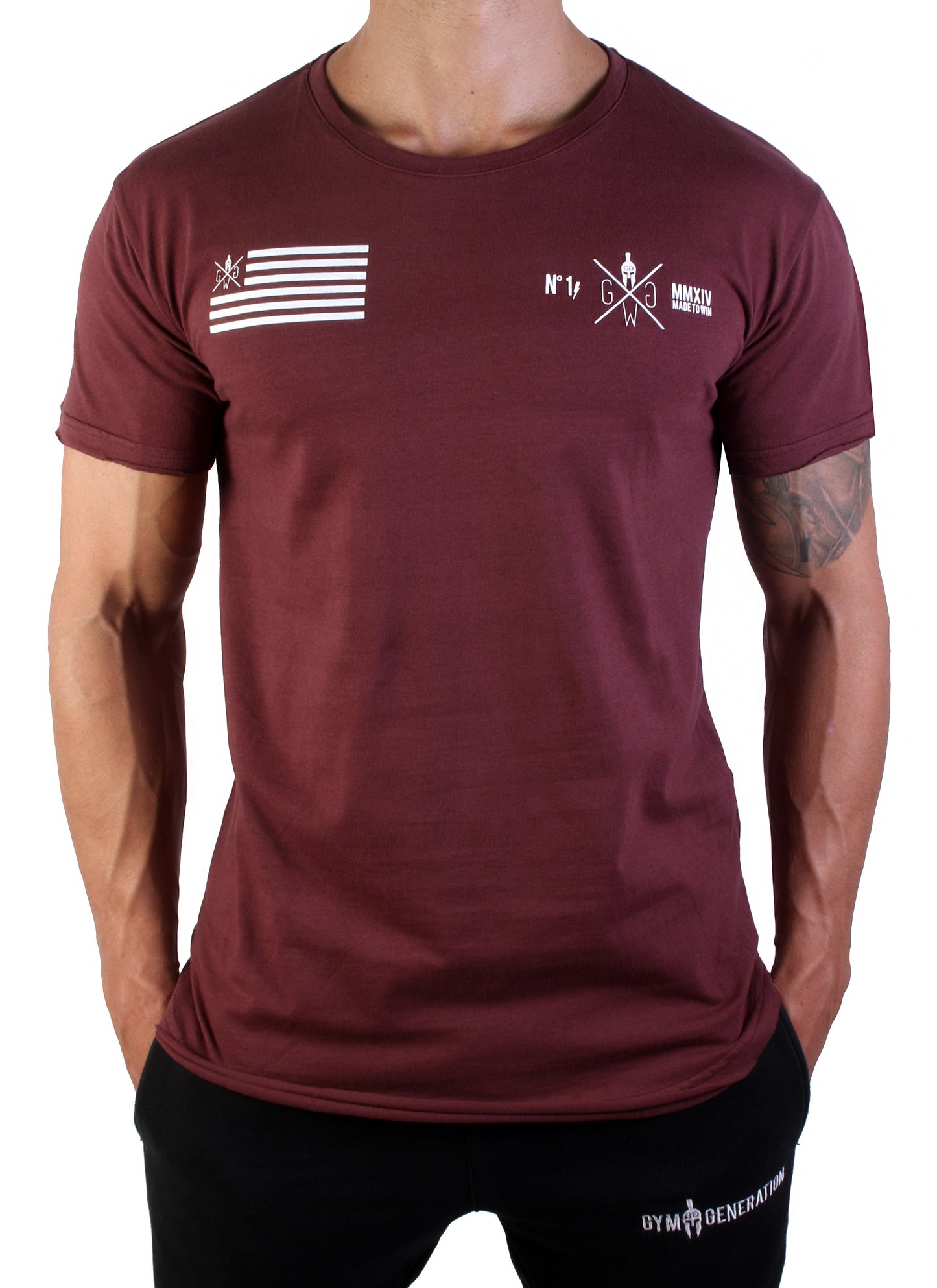 T-Shirt Fighter - Bordeaux