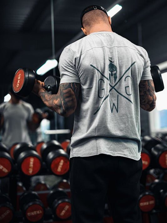 Gym T-Shirt Warrior - Grau