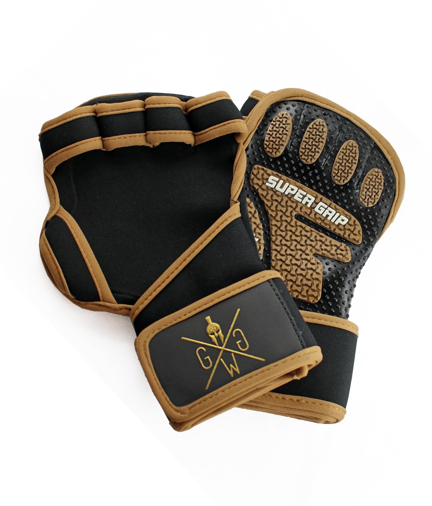 Fitness Handschuhe mit Bandagen - Super Grip