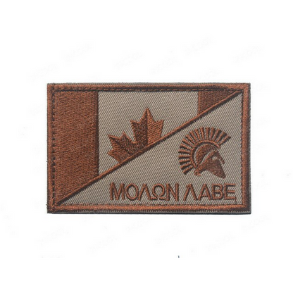 Molon Labe Kanada Patch mit Klettverschluss