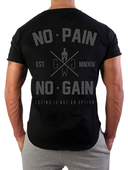 T-Shirt No Pain No Gain - Noir